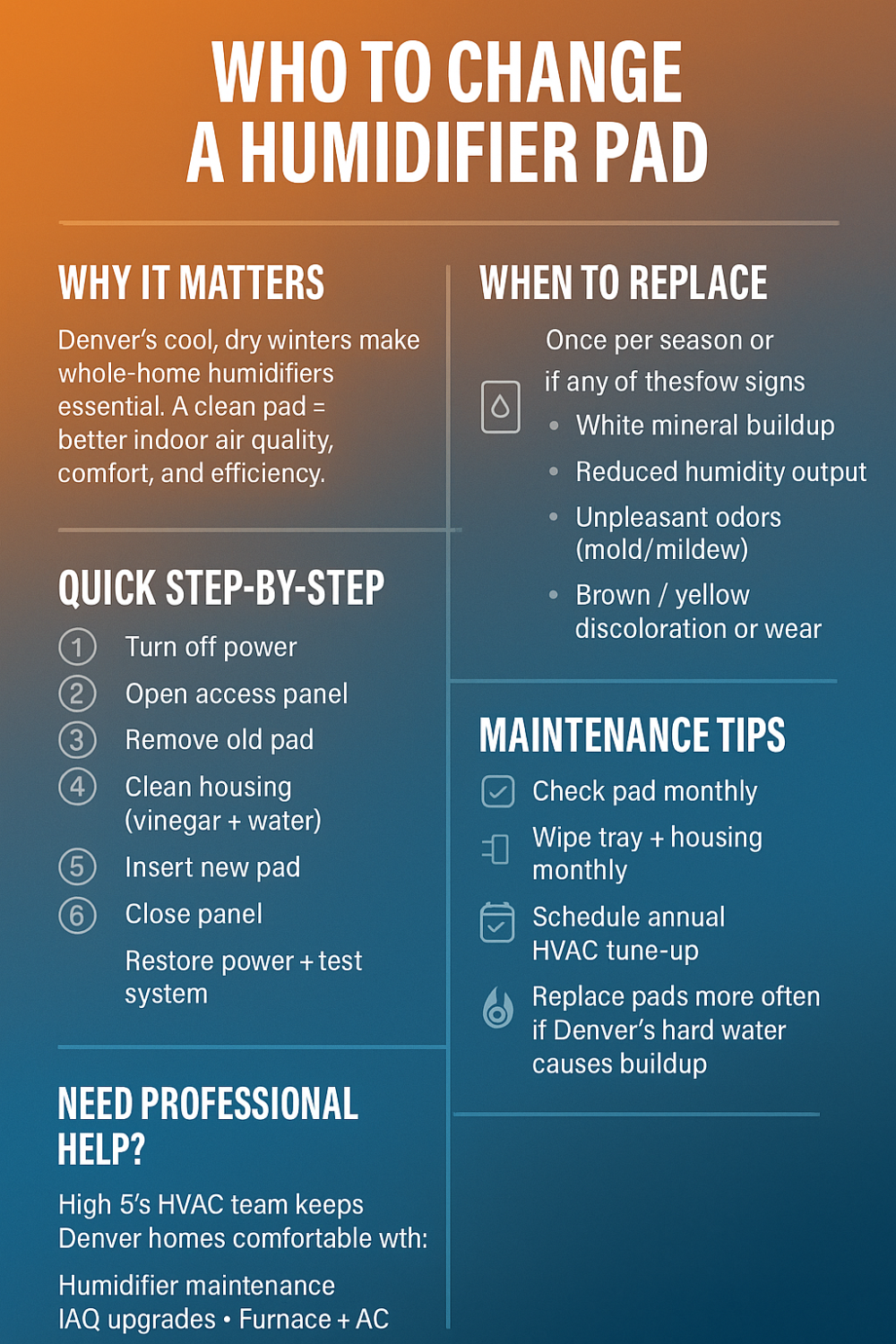 How to Change a Humidifier Pad