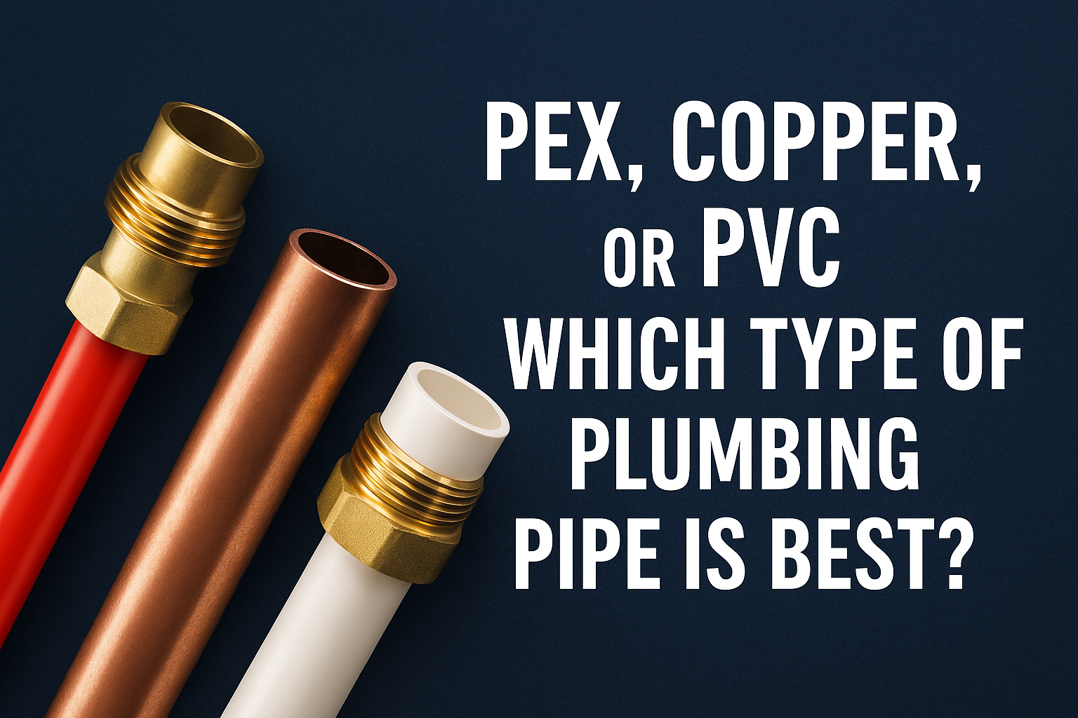 PEX vs. Copper vs. PVC Piping